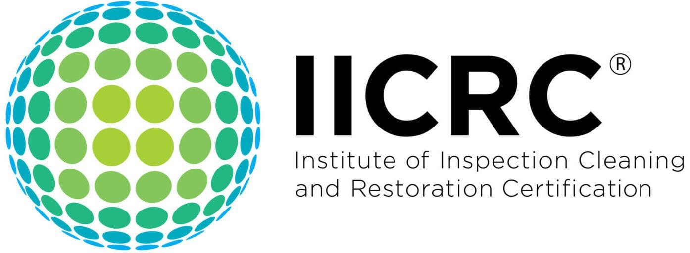 IICRC logo with green and blue globe.