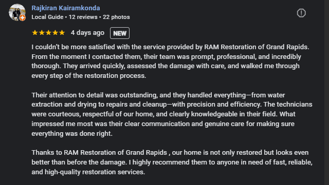 Water Damage Restoration Grand Rapids