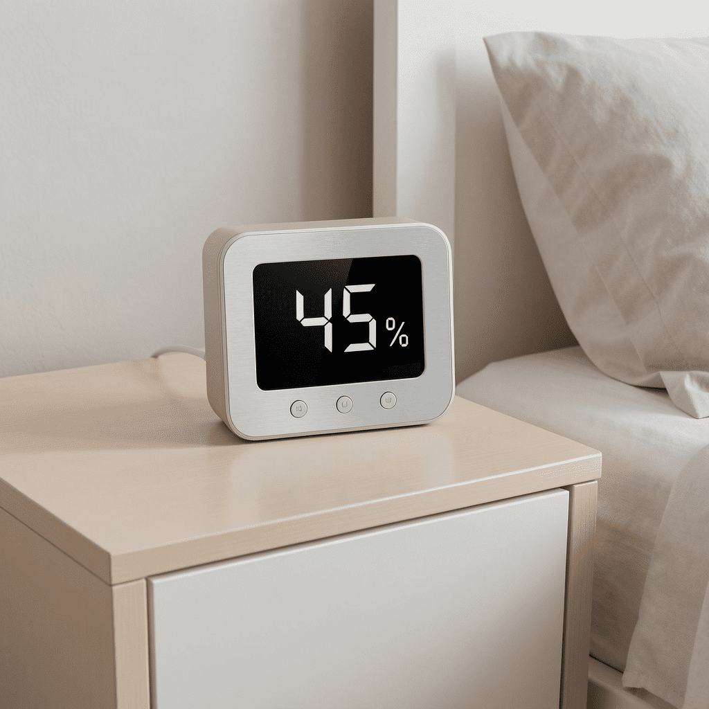 Indoor humidity monitor preventing mold growth in Michigan home