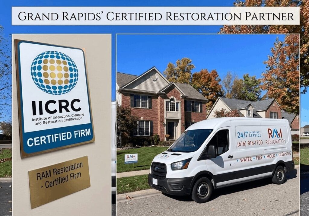 RAM Restoration provides certified 24/7 emergency water damage services in Kent County.
