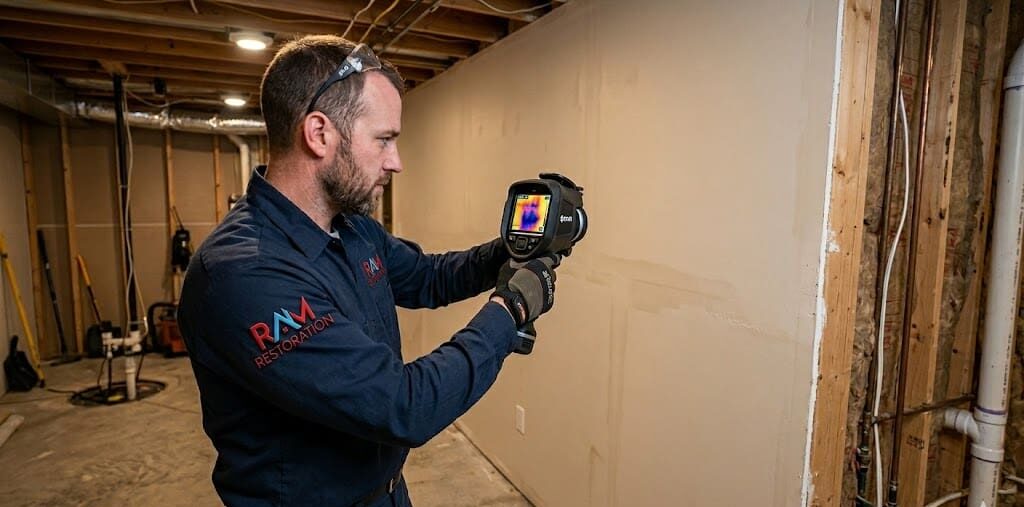 Thermal imaging used for Mold Remediation in Grand Rapids