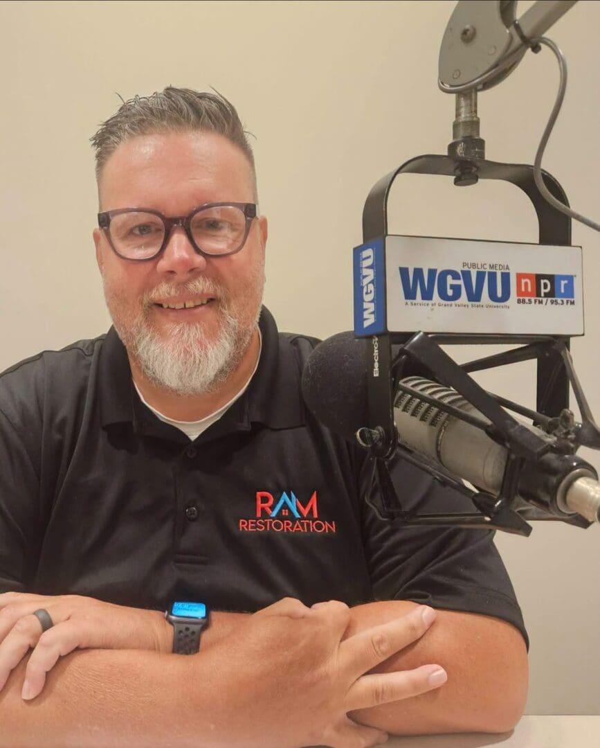 RAM Restoration Business Development Manager Mike Nitz at WGVU Public Media discussing Fall Home Preparation in Grand Rapids
