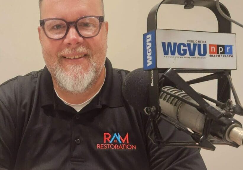 RAM Restoration Business Development Manager Mike Nitz at WGVU Public Media discussing Fall Home Preparation in Grand Rapids